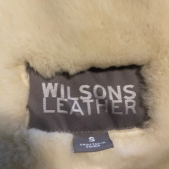 Brown Leather Faux Coat - Picture 3 of 5